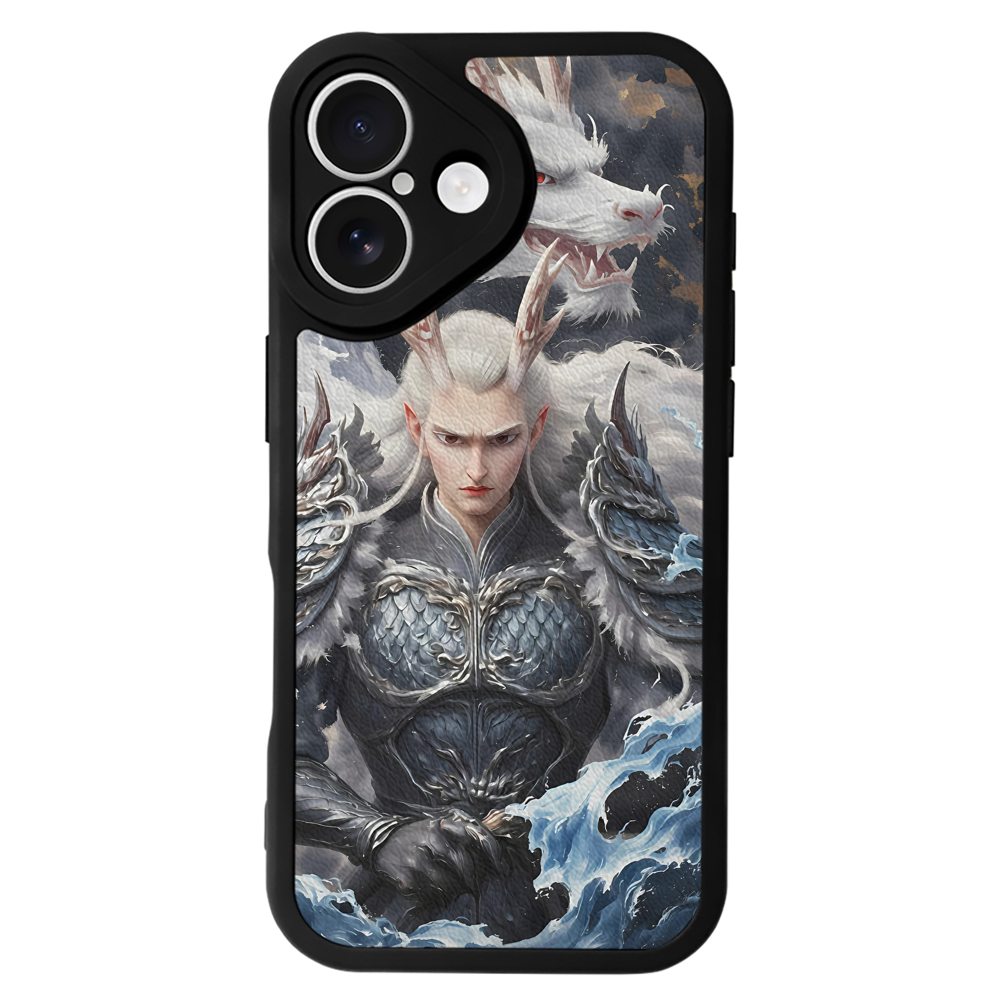 （画像用） Ne Zha 2 ナタ 魔童の大暴れ 【iPhone 16シリーズ対応】シリコンスマホケース（レザー調） 材質：シリコン